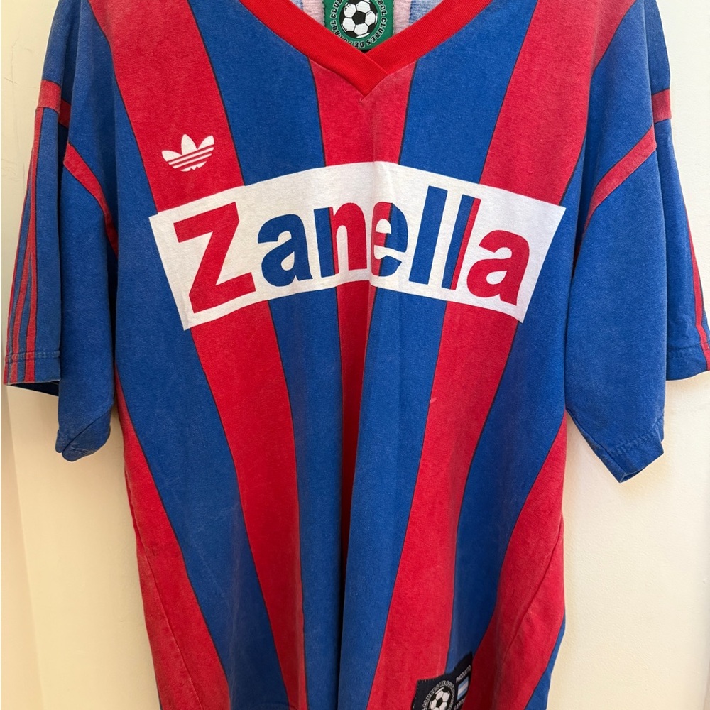 San Lorenzo de Almagro retro jersey (season 84-85) L size, 55 x 70 cm